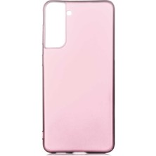 ZORE Galaxy S21 Plus Kılıf Zore Premier Silikon Kapak-Rose Gold