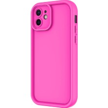 ZORE Apple iPhone 11 Kılıf Kamera Korumalı Zore Ananas Kapak-Pembe Koyu