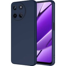 ZORE Realme 11 4g Kılıf Zore Mara Laaakan Kapak-Lacivert