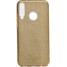 ZORE Huawei P40 Lite E Kılıf Zore Shining Silikon-Gold