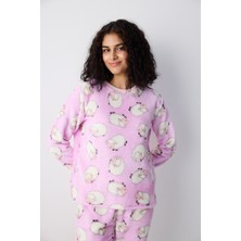 Penti Cute Sheeps Lila Pantolon Pijama Takımı