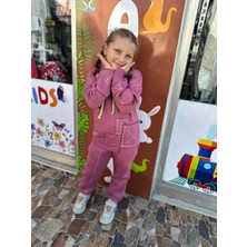 8-14YAŞ 3 Iplik Kız Çocuk Eşofman Takımı