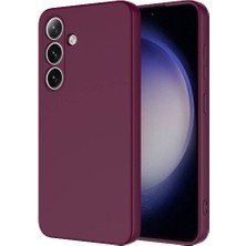 ZORE Galaxy S24 Kılıf Zore Mara Laaakan Kapak-Koyu Mor
