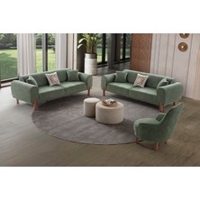 Edsy Home Armoni3+3+1+1 Koltuk Takımı Yeşil
