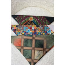 Afvente Geometrik,Etnik Desen Soft Pamuk Eşarp 3 Al 2 Öde