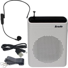 Starkpro Brodu BTS-1383 Kablosuz Mikrofonlu Rehber Amfisi 3" Subwoofer Hoparlör Bluetooth Fm USB Tf Kart Destekli Öğretmen Amfisi