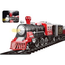 Learning Fun Işıklı Buharlı Metal Retro Klasik Tren Seti Şarjlı