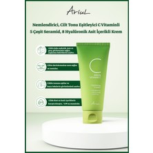 Ariul Green C Vitaminli Yüz Kremi 100 ml|Nemlendirici, Ton Eşitleyici|5 Seramid, 8 Hyalüronik Asit