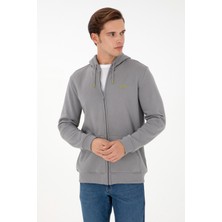 U.S. Polo Assn. Erkek Gri Şardonlu Örme Hırka 50293146-VR024