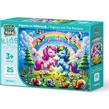 Art Puzzle Art Çocuk Pegasus ve Gökkuşağı 25 Parça Puzzle