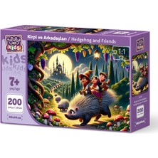 Art Puzzle Art Çocuk Kirpi ve Arkadaşları 200 Parça Puzzle