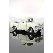 Shem 1955 Chevrolet Stepside Mavi Kamyonet Çek Bırak Metal Model Oyuncak Araba 12 cm