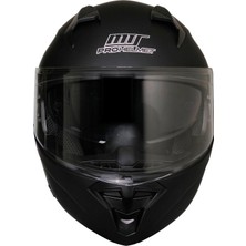 Mts M-966 Çene Açılır Güneş Vizörlü Motosiklet Kaskı Mat Siyah