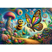 Art Puzzle Art Çocuk Renkli Kanatlar 50 Parça Puzzle