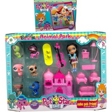 Shem Littlest Pet Shop Neşeli Minişler Animal Park Pet Star Minişler Pembe Kuşlu Model Set 16 Parça