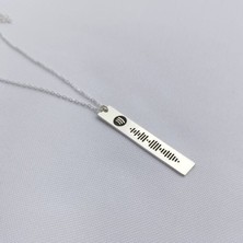 Gümüşcüm Sportif Kişiye Özel Gümüş Kolye