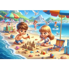 Art Puzzle Art Çocuk Plaj Keyfi 100 Parça Puzzle