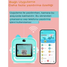 WINBEST Wifi Dijital Çocuk Kamerası Fotoğraf Çıkartmalı 2.4 Inç Ekran 12MP Hd Video Fotoğraf Anında Baskı