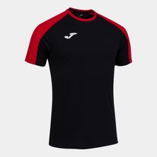 Joma / Eco Championships Sleeve T-Shırt Erkek Tişört Siyah Kırmızı