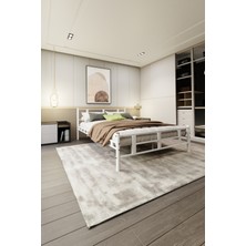 Decofer Karma Çift Kişilik Beyaz Metal Karyola