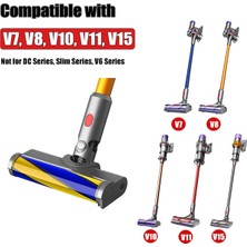 Success Dyson V7 V8 V10 V11 V15 Sert Zemin Fırça Başlığı Yedek Parçaları Toz Algılama Işığı Ile Fırça Başlığı (Yurt Dışından)