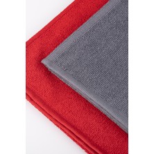 Dat35 Ikili Sporcu Havlu Seti Microfiber Gym Fitness Boks Plates Tenis Spor Havlusu 48x90cm