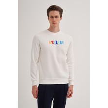 Cazador 3 Iplik Şardonlu Sweatshirt 5161 Beyaz