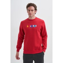 Cazador 3 Iplik Şardonlu Sweatshirt 5161 Kırmızı