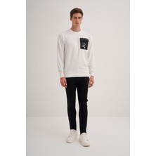 Cazador Erkek 3 Iplik Sweatshirt 5016 Ekru