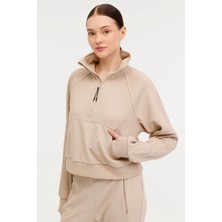 Lumberjack Kadın Sweatshirt Bej 101813585 4W Wl Jessıe 16SS318 4pr