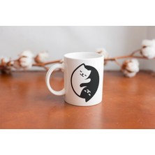Yin Yang Kedili Tasarım Kupa Bardak