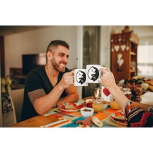 Yin Yang Kedili Tasarım Kupa Bardak