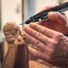 Sagrado 7 Adet Ahşap Oyma Aletleri, 1/8 Inç Saplı Hss Gravür Matkap Aleti Ahşap El Sanatları Aksesuarları Dremel Aleti Için 4486 Mandrenli (Yurt Dışından)