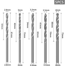 Sagrado Havşa Matkap Ucu, 5 Adet Hızlı Değişim 8mm Ayarlanabilir Havşa Matkap Ucu Seti, 5 Adet Değiştirilebilir Matkap Uçları ile (Yurt Dışından)