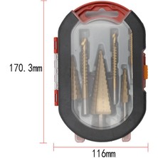 Sagrado 6 Adet Kademeli Matkap Ucu Yuvası Broşlama Testeresi Matkap Seti Metal Ahşap Için Havşa Açma 4-12/20/32MM Ahşap Kesici Seti Kutulu (Yurt Dışından)