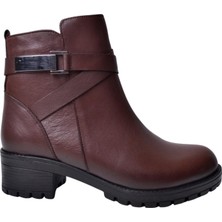 İskarpin Mym 10111 Kahve Kadın Deri Bot