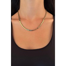 Fiyonk Kuyumculuk 14 Ayar Altın Pullu Zincir 5.30 mm