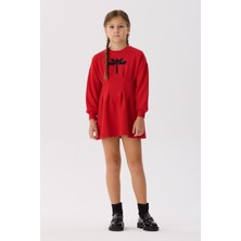 Tyess Bg Store Kız Çocuk Kırmızı Elbise