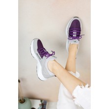 Riccon Kadın Sneaker – Koku ve Terlemeyi Önleyen Astar, Kaymaz Taban, Günlük Rahat Düz Topuklu Spor Ayakkabı