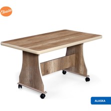 Eliusta Tekerlekli Mdf Masa %100 Mdf Salon Orta Sehpa