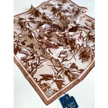 Levidor Tivil İpek Eşarp 4091 - 11 Pembe Karışık Desen