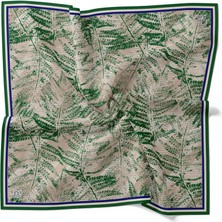 Levidor Tivil İpek Eşarp 4120 - 1 Yeşil Karışık Desen