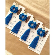 Macramelina El Örmesi Makrome Anahtarlık Düğün Kına Söz Sünnet Nişan Için Hediyelik-10 Adet