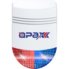 OPAX Opax-2545+Bgr-10+Akü Pstn Panel & Bgr-10 Kablolu Sirenli Full Alarm Seti Akü Dahil