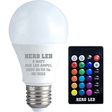 Hero LED Hero LED 9 Watt Rgb Kumandalı LED Ampul