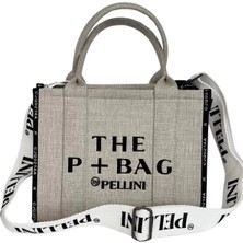 The P+Bag El ve Omuz Büyük Çanta Krem