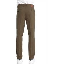 Varetta Erkek Açık Kahverengi Cepli Casual Chino Regular Kesim Likralı Kanvas Pantolon