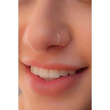 Chavin Çelik Silver Deliksiz Halka Burun Hızma Geçirme Piercing EV26BY