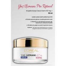 3 Adet Loreal Paris Kırışık Karşıtı Gece Kremi 40+ Pro-Retinol 50 ml ve Rosıe