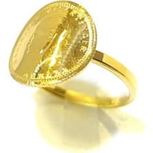 Altın Ofisi Atalira Çeyrek Altınlı Yüzük Atalira 22K Altın, Halka 14K Altın HD VİDEOLU